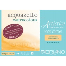 Artistico Aquarello Enhanced 300gsm Cold Pressed Watercolour Pad - A3