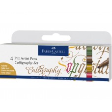 Pitt Artist Calligraphy Set 4 Pen Colours
