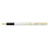 Cavalier Gold White Fountain Pen