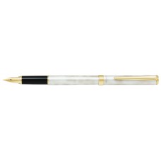 Cavalier Gold White Fountain Pen