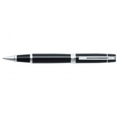 300 Gloss Black with Bright Chrome Rollerball Pen
