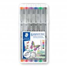 Coloured Pigment Liner 6 Pack 0.5mm