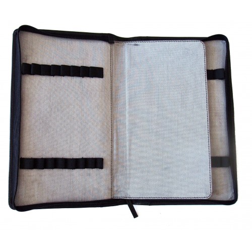 32 Pen Zipper Case Midnight Black