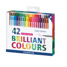 Triplus Fineliner Brilliant Colours 42 Pack