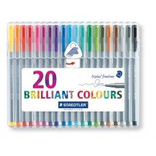 Triplus Fineliner Brilliant Colours 20 Pack