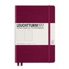 Medium Dotted Port Red Hardcover 120gsm