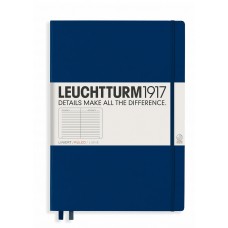 Large Lined Navy Hardcover