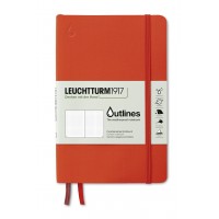 Outlines Weatherproof B6 Softcover Signal Orange