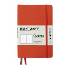 Outlines Weatherproof B6 Softcover Signal Orange