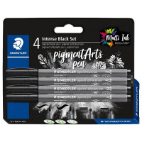 Pigment Arts Calligraphy Pen Black 4 Pack