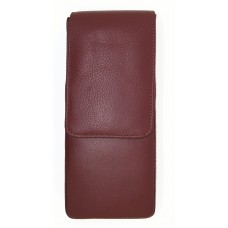 3 Pen Magnetic Flap Case, Brown