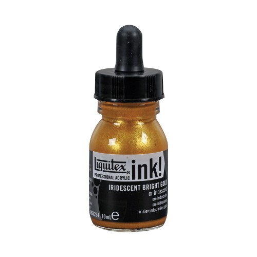 Iridescent Bright Gold Acrylic Ink