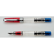 Diamond 580 Red and Blue Fountain Pen