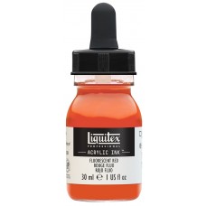 Fluorescent Red Acrylic Ink 30ml