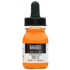 Fluorescent Orange Acrylic Ink 30ml