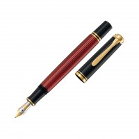 Souveran M400 Black and Red Fountain Pen