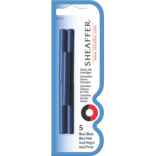 Sheaffer cartridges 5 pack, blue - black