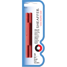 Sheaffer cartridges 5 pack, red