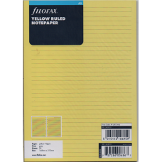 A5 Yellow Ruled Notepaper Refill