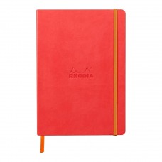 Rhodiarama Softcover Notebook A5 Coral - Lined