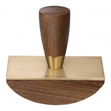 Jacques Herbin Walnut and Brass Rocker Blotter