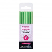 Pearly Wax Gun Sticks - Green (6 pack)