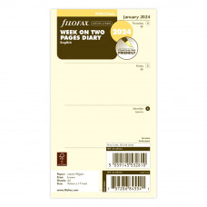 Personal Week on Two Page Cotton Cream Insert 2024