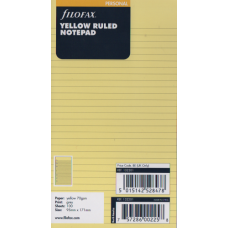 Personal Yellow Ruled Notepaper Large Refill