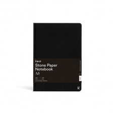 Stone Paper A5 Black Ruled Hardcover Notebook