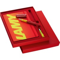 Al-star Glossy Red and Yellow Fountain Pen Gift Set  (Limited Edition)