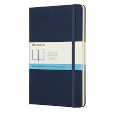 Classic Large Sapphire Blue Dot Grid Notebook
