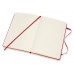 Classic Large Scarlet Red Dot Grid Notebook
