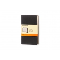 Cahier Large Black Lined, 3 Pack