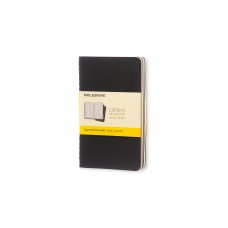 Cahier Pocket Black Grid, 3 Pack