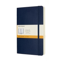Expanded Large Sapphire Blue Ruled Notebook - Softcover