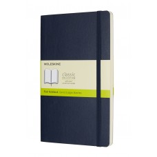 Classic Large Sapphire Blue Blank Notebook - Softcover