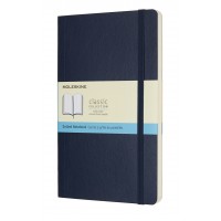 Classic Large Sapphire Blue Dot Grid Notebook - Softcover