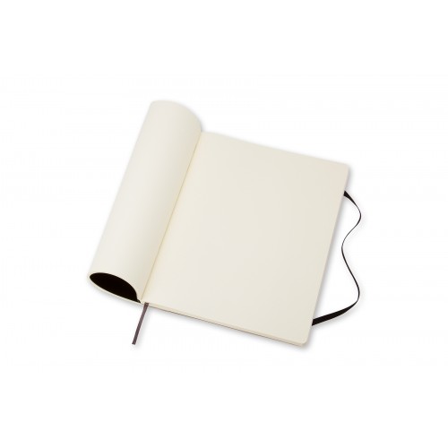 Classic Extra Large Softcover Black Blank Notebook