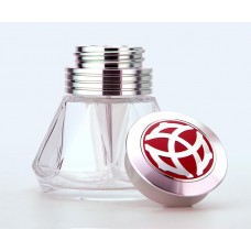 Diamond 50 ink bottle, polished aluminium