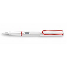 Safari White Red Fountain Pen
