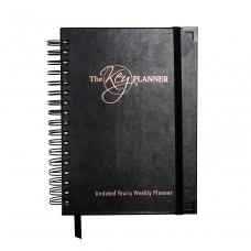 The Key Planner B5 Undated Yearly Weekly Planner - Black
