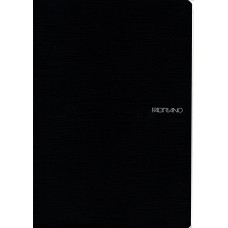 EcoQua A4 Black Lined Notebook