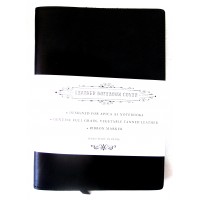 A5 Leather Notebook Cover - Black