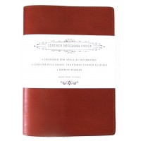 A5 Leather Notebook Cover - Tan