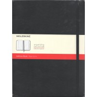 Classic Extra Large Hardcover Black Address Book