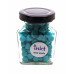 Aqua blue wax, pellets - jar