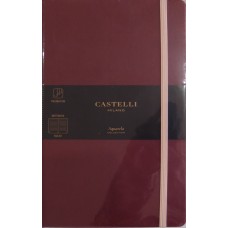 Aquarela Black Cherry Ruled A5 Notebook