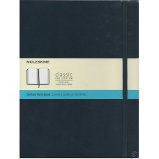 Classic Extra Large Hardcover Sapphire Blue Dot Grid Notebook