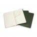 Cahier Large Myrtle Green Lined, 3 Pack