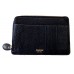Classic Stitch Soft Zip Card Holder - Black